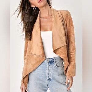 Vegan Suede Moto Jacket